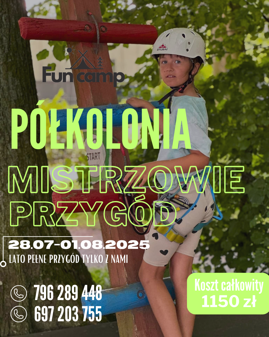 PÓŁKOLONIA – MISTRZOWIE PRZYGÓD